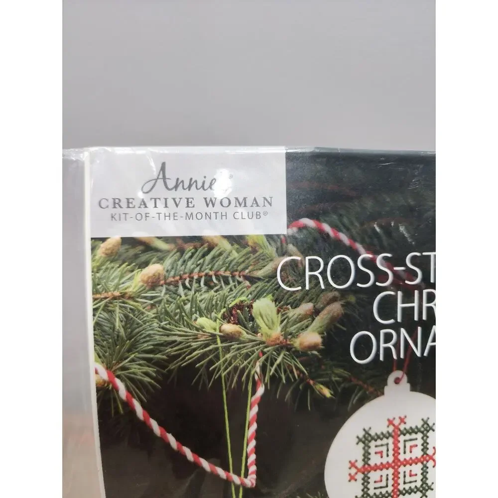 Annie's Creative Woman Crossed-Stitched Christmas Ornaments Kit